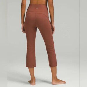Lululemon Groove Crop 23” Super High Rise In Ancient Copper